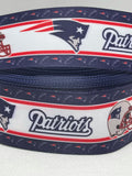 New England Patriots inspired grosgrain ribbon and/or coordinating 1" flatbacks. Perfect for bow making and many other crafts.