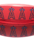 LOS ANGELES ANGELS inspired grosgrain ribbon and/or coordinating 1" flatbacks. Perfect for bow making and many other crafts.