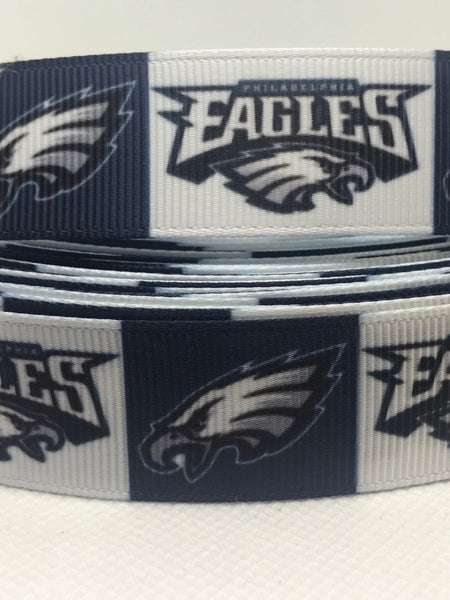 Philadelphia Eagles 7/8 Grosgrain Ribbon - Ribbon Plus