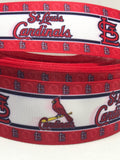 ST LOUIS CARDINALS inspired grosgrain ribbon and/or coordinating 1" flatbacks. Perfect for hair bows and many other cratfs.