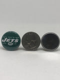 New York Jets inspired grosgrain ribbon and/or coordinating 1" flatbacks.  Perfect for bow making and many other crafts.