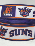 PHOENIX SUNS inspired 7/8" & 1.5"  grosgrain ribbon and/or coordinating 1" flatbacks. Perfect for hair bows and many other crafts.